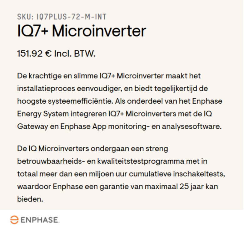 IQ7+Micro omvormer